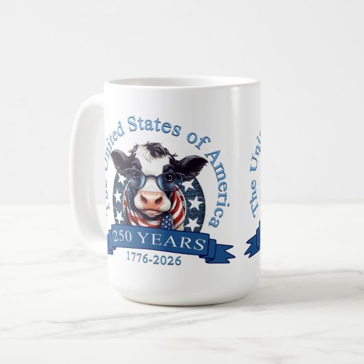 Mug 250e anniversaire des États-Unis (Devant gauche)