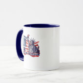Mug 250e anniversaire du drapeau américain Liberté Lib (Devant gauche)