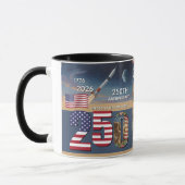 Mug 250e anniversaire États-Unis, Drapeau américain /  (Gauche)