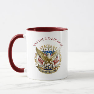 Mug 250e anniversaire USA patriotique 1776–2026