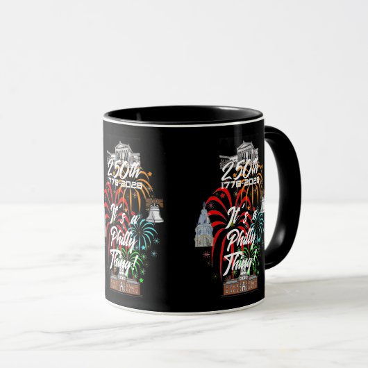 Mug "250e C'est un truc de Philly !" (Devant droit)