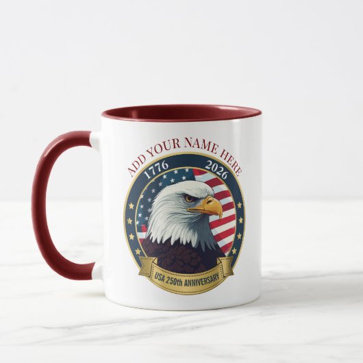 Mug 250th Anniversary USA Patriotic | 1776–2026 (Gauche)
