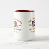 Mug 250th Anniversary USA Patriotic | 1776–2026 (Centre)