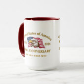 Mug 250th Anniversary USA Patriotic | 1776–2026 (Devant gauche)