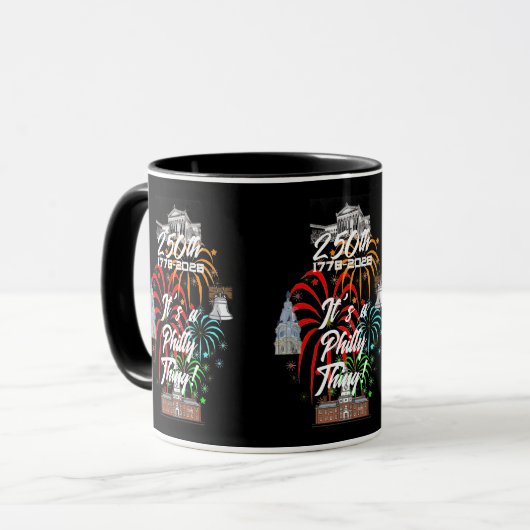 Mug "250th It's a Philly Thing!" (Devant gauche)