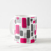 Mug 251215 - Rouge néon et gris (Devant gauche)