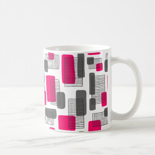 Mug 251215 - Rouge néon et gris (Droite)
