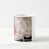 Mug 2586-Roses avec anneaux Mariages, Pearl (Centre)