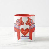 Mug 25 ans ensemble de coutume de Suédois de cheval (Centre)