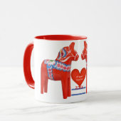 Mug 25 ans ensemble de coutume de Suédois de cheval (Devant gauche)