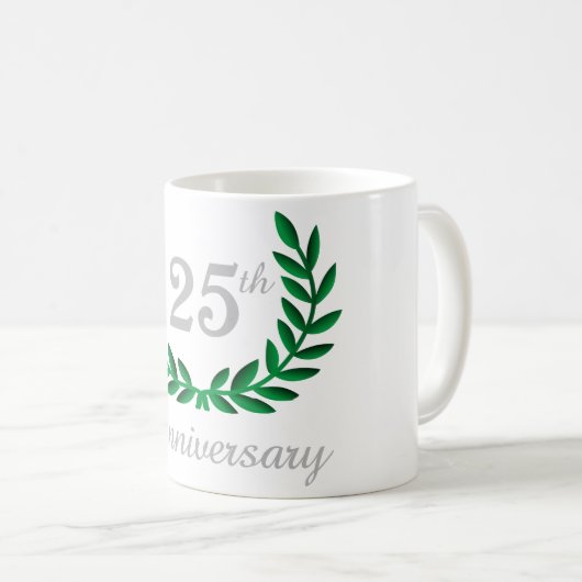 Mug 25e anniversaire (Devant droit)