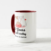 Mug 25e anniversaire amusant Ramen Couples (Devant gauche)