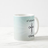 Mug 25e anniversaire de l'ordination, Croix d'argent (Devant droit)
