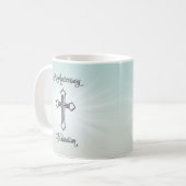 Mug 25e anniversaire de l'ordination, Croix d'argent (Devant gauche)