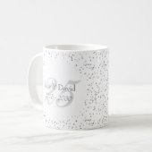Mug 25e Anniversaire de Mariage Argent Poussière d'Éto (Devant gauche)