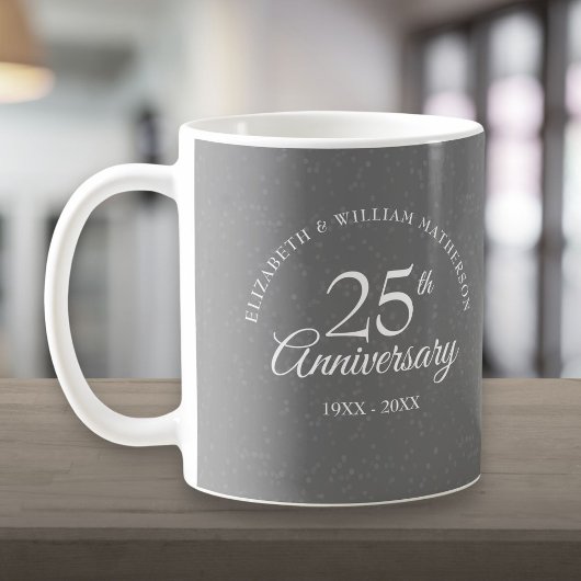 Mug 25e Anniversaire de Mariage Silver Stardust