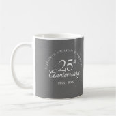 Mug 25e Anniversaire de Mariage Silver Stardust (Gauche)