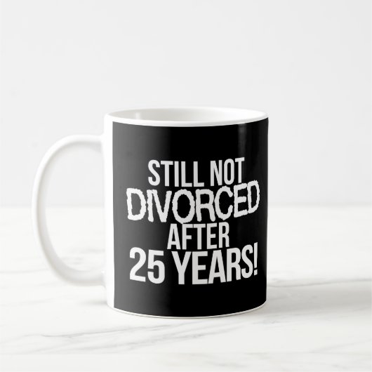 Mug 25e anniversaire du Mariage 25 ans de mariage Ving (Gauche)