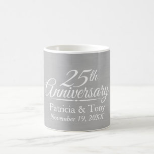 Mug 25e anniversaire du Mariage Personnalisé