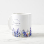 Mug 25e anniversaire Juillet Fleur de naissance Cadeau (Devant gauche)