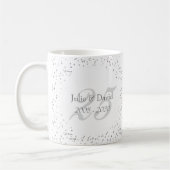 Mug 25e anniversaire Mariage de la fécule d'argent Con (Gauche)