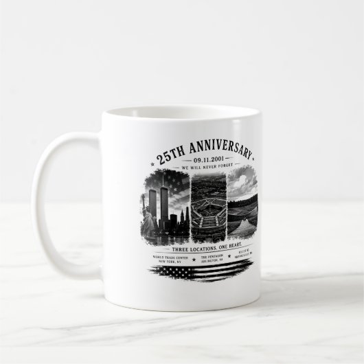 Mug 25e anniversaire/ NE JAMAIS OUBLIER (Gauche)