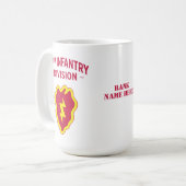 Mug 25e Division d'infanterie Badge personnalisable (Devant gauche)