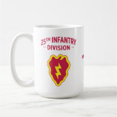 Mug 25e Division d'infanterie Badge personnalisable (Gauche)