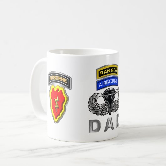 Mug 25e Division d'infanterie Ranger Airborne Papa (Devant gauche)