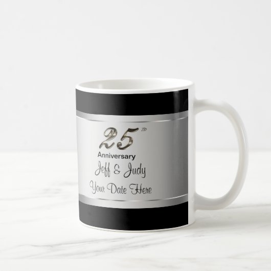Mug 25ème Anniversaire de mariage (Droite)