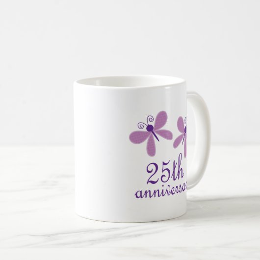 Mug 25ème Anniversaire de mariage (Devant droit)