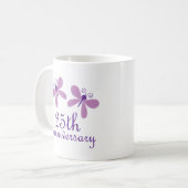 Mug 25ème Anniversaire de mariage (Devant gauche)