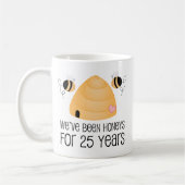 Mug 25ème Cadeau de couples d'anniversaire (Gauche)
