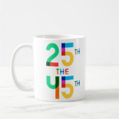 Mug 25ème les 45ème Chemises - Retirer Trump d'Office (Gauche)
