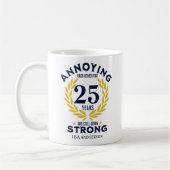 Mug 25th Anniversary Gift for couples (Gauche)