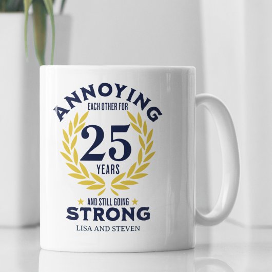 Mug 25th Anniversary Gift for couples