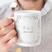 Mug 25th Silver Wedding Anniversary Gift