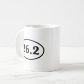 Mug 26,2 Ovale de marathon (#Sou1) (Devant gauche)
