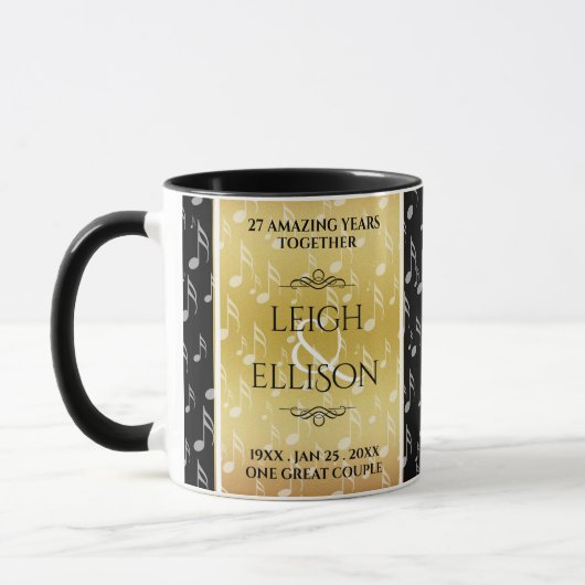 Mug 27e anniversaire du Mariage de musique (Gauche)