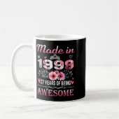 Mug 27th Birthday Made In 1999 27 Years Of Being Aweso (Gauche)