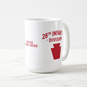Mug 28e insigne de la division d'infanterie