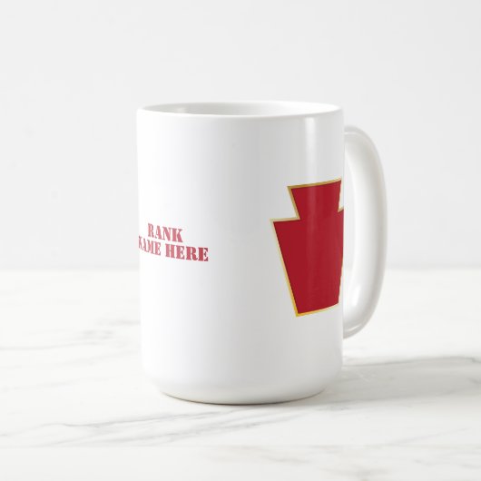 Mug 28e insigne de la division d'infanterie (Devant droit)