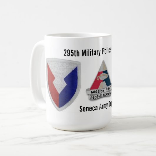 Mug 295th Dépôt d'armée de Sénèque de compagnie de (Devant gauche)