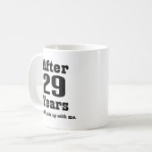 Mug 29ème Anniversaire (drôle) (Devant gauche)
