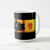 Mug 2/22nd FNI., 25èmes FNI. Division. Ruban de (Devant droit)