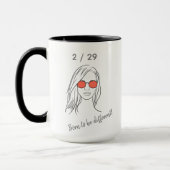 Mug 2 / 29 Né pour être différent année bissextile Ann (Gauche)