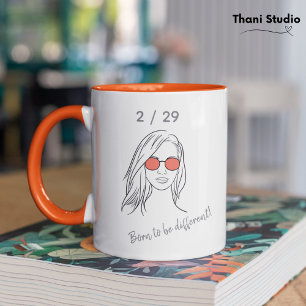 Mug 2 / 29 Né pour être différent année bissextile Ann