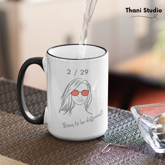 Mug 2 / 29 Né pour être différent année bissextile Ann