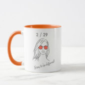 Mug 2 / 29 Né pour être différent année bissextile Ann (Gauche)