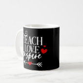 Mug 2/2 Enseigner l'amour Inspirer Chemise maternelle (Devant gauche)